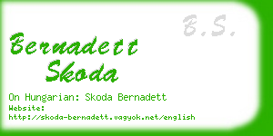 bernadett skoda business card